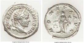 Caracalla, as Augustus (AD 198-217). AR denarius (19mm, 2.90 gm, 5h). Choice VF. Rome, ca. AD 210-213. ANTONINVS PIVS AVG BRIT, laureate head of Carac...
