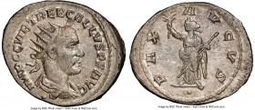 Trebonianus Gallus (AD 251-253). AR antoninianus (24mm, 6h). NGC Choice XF, flan flaw. Antioch, 1st officina, AD 251-253(?). IMP C C VIB TREB GALLVS P...
