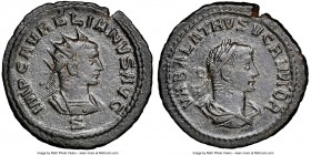 Vabalathus, Palmyran Kingdom (AD 267-272), with Aurelian. BI antoninianus (21mm, 10h). NGC XF. Antioch, 6th officina, ca. AD 270-272. IMP C AVRELIANVS...