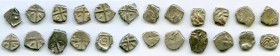 ANCIENT LOTS. Celtic. Southern Gaul. Volcae Tectosages. Ca. 200-118 BC. Lot of twelve (12) AR drachms. Fine. Male head left, two dolphins to left / Cr...