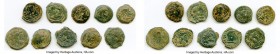 ANCIENT LOTS. Greek. Ptolemaic Egypt. 2nd-1st centuries BC. Lot of ten (10) AE chalkons (15mm). Fine. Includes: Ten fractional AEs of various rulers a...