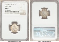 Victoria "Large 99" 10 Cents 1899 MS63 NGC, London mint, KM3. Taupe-gray toned. 

HID09801242017

© 2020 Heritage Auctions | All Rights Reserved