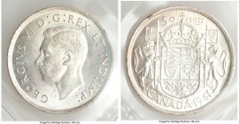 George VI "Narrow Date" 50 Cents 1941 MS65 ICCS, Royal Canadian mint, KM36. Narrow Date variety. 

HID09801242017

© 2020 Heritage Auctions | All ...