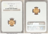 Republic gold Peso 1915 MS63 NGC, Philadelphia mint, KM16, Fr-7. Mintage-6850. 

HID09801242017

© 2020 Heritage Auctions | All Rights Reserved