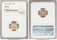 Republic gold 2 Pesos 1916 AU58 NGC, KM17. Two year type. AGW 0.0967 oz. 

HID09801242017

© 2020 Heritage Auctions | All Rights Reserved