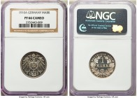 Wilhelm II Proof Mark 1910-A PR66 Cameo NGC, Berlin mint, KM14. Mirrored untoned fields with frosted devices. 

HID09801242017

© 2020 Heritage Au...