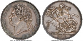 George IV Crown 1821 AU55 NGC, KM680.1, S-3805. SECUNDO edge. Lavender-gray with recessed orange and peripheral turquois toning. 

HID09801242017
...