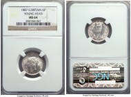 Victoria 6 Pence 1887 MS64 NGC, Royal mint, KM757. Young head portrait. 

HID09801242017

© 2020 Heritage Auctions | All Rights Reserved