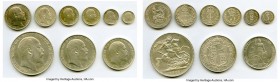 Edward VII 9-Piece Uncertified silver Matte Proof Set 1902, 1) Maundy Penny , KM795, S-3989 2) Maundy 2 Pence, KM796, S-3988 3) Maundy 3 Pence, KM797....