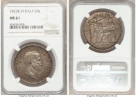 Vittorio Emanuele III 20 Lire Anno VI (1927)-R MS61 NGC, Rome mint, KM69. Arsenic toned. 

HID09801242017

© 2020 Heritage Auctions | All Rights R...