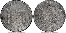 Charles III 8 Reales 1761 Mo-MM AU55 NGC, Mexico City mint, KM105. Tip of cross between H and I in legend. 

HID09801242017

© 2020 Heritage Aucti...
