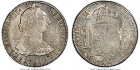 Charles III 8 Reales 1788 Mo-FM AU55 PCGS, Mexico City mint, KM106.2a. A bright white coin with little visible wear and most pleasing.

HID098012420...