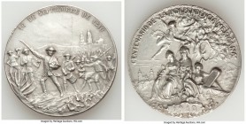 Estados Unidos silver "Independence" Medal 1910 XF Grove-380a. 50mm. 65.23gm. For the 100th anniversary of independence. CENTENARIO DE LA INDEPENDENCI...