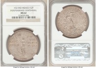 Estados Unidos 2 Pesos 1921-Mo MS62 NGC, Mexico City mint, KM462. Centennial of Independence Issue, One year type. 

HID09801242017

© 2020 Herita...