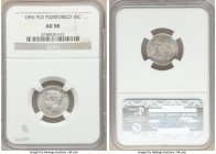 Spanish Colony. Alfonso XIII 10 Centavos 1896-PGV AU58 NGC, KM21. One year type. 

HID09801242017

© 2020 Heritage Auctions | All Rights Reserved