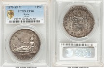Provisional Government 5 Pesetas 1870(70) SN-M XF40 PCGS, Madrid mint, KM655.

HID09801242017

© 2020 Heritage Auctions | All Rights Reserved