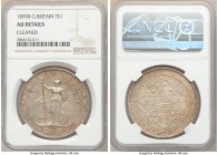 Pair of Certified Assorted Issues NGC, 1) Great Britain: Victoria Trade Dollar 1899-B - AU Details (Cleaned), Bombay mint, KM-T5 2) Korea: Kuang Mu Ya...