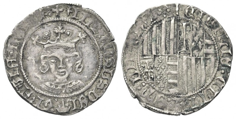 AQUILA (L’)
Alfonso I d’Aragona, 1442-1458. 
Reale o Grossone.
Ag gr. 3,03
D...