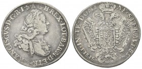 FIRENZE
Francesco II (III) di Lorena, 1737-1765. 
Francescone 1758.
Ag gr. 26,71
Dr. FRANCISCVS D G R I S A G H REX LOT BAR M D ETR Busto a d. lau...