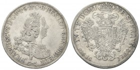 FIRENZE
Francesco II (III) di Lorena, 1737-1765. 
Francescone 1762– II Serie.
Ag gr. 27,06
Dr. Busto a d. laureato e corazzato.
Rv. Aquila imperi...