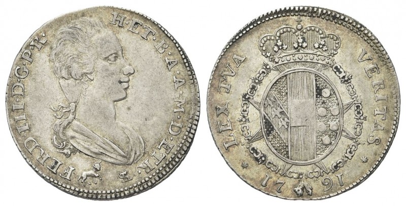 FIRENZE
Ferdinando III di Lorena, Granduca di Toscana, 1790-1801.
Due Paoli 17...