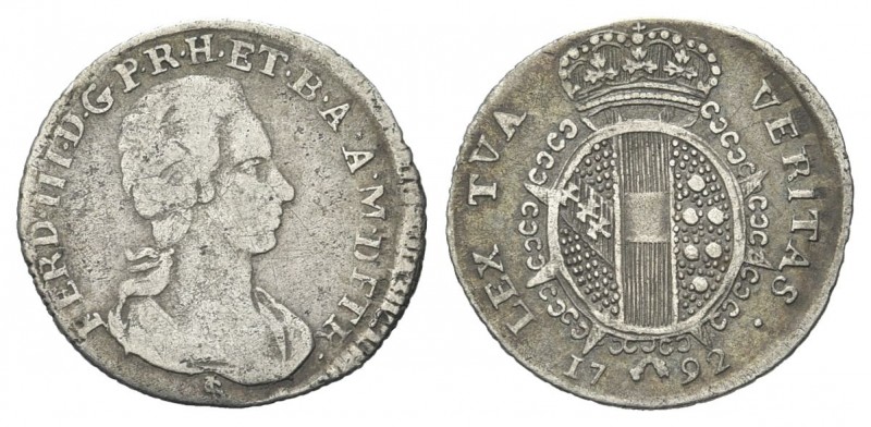 FIRENZE
Ferdinando III di Lorena, Granduca di Toscana, 1790-1801.
Mezzo Paolo ...