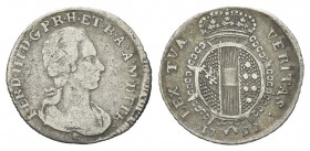 FIRENZE
Ferdinando III di Lorena, Granduca di Toscana, 1790-1801.
Mezzo Paolo 1792.
Ag gr. 1,23
Dr. FERD III D G P R H ET B AA M D ETR, Busto drap...