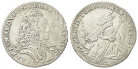 MODENA
Rinaldo d’Este, 1706-1737. 
Ducato 1719 da 160 Soldi.
Ag gr. 22,04
Dr. RAYNALDVS I MVT REG EC D XI MI I. Busto con folta capigliatura a d. ...