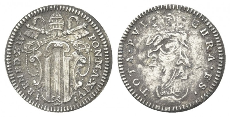 ROMA
Benedetto XIV (Prospero Lorenzo Lambertini), 1740-1758.
Grosso a. XIV.
A...