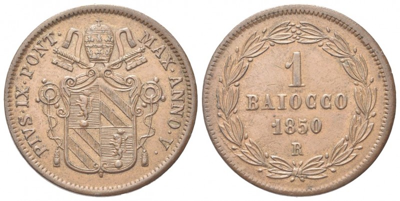 ROMA
Pio IX (Giovanni Maria Mastai Ferretti), 1846-1878.
Baiocco 1850 a. V, II...