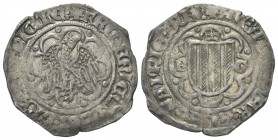 SICILIA
Federico IV il Semplice, 1355-1377.
Pierreale, zecca di Messina.
Ag gr. 3,27
Dr. FRIDERICVS DEI GRA REX SICILIE. Aquila spiegata, coronata...