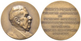 ITALIA
Durante Vittorio Emanuele III, 1900-1943.
Medaglia 1933 opus Lorioli e Castelli
gr. 158,12 mm 64,5 
Dr. Busto a d.
Rv. ENRICO MISRACHI / C...