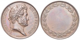FRANCIA
Luigi Filippo I, 1830-1848.
Medaglia s. data opus A. Casquè.
Æ gr. 31,23 mm 41,2
Dr. LOUIS PHILIPPE I - ROI DES FRANÇAIS. Testa laureata a...