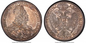 Karl VI Taler 1721 MS62 PCGS, Hall mint, KM1594, Dav-1053. Highly appealing for both the grade and type, only the lightest wisps of handling evident o...
