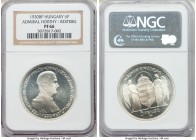 Regency Coinage Proof Restrike "Admiral Horthy" 5 Pengo 1930-BP PR66 NGC, KM512.2. Pleasantly mirrored, the devices graced with a charming degree of m...