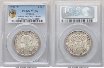 Gustaf V 2 Kronor 1921-W MS66 PCGS, KM799. Struck to commemorate the 400th Anniversary of Political Liberty. 

HID09801242017

© 2020 Heritage Auction...