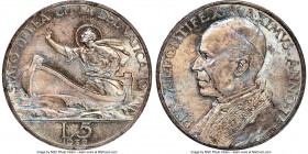 Pius XII 5 Lire Anno I (1939) MS65 NGC, KM28. Richly decorated in iridescent blue tone.

HID09801242017

© 2020 Heritage Auctions | All Rights Reserve...