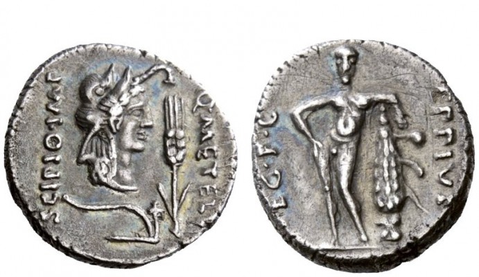 Imperatorial Issues 
 Q. Caecilius Metellus Pius Scipio and Eppius Legatus. Den...