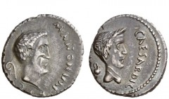 Imperatorial Issues 
 Marcus Antonius. Denarius, mint moving with M. Antony in Gallia Cisalpina late 43, AR 3.84 g. M·ANTON IMP R P C Bare head of M....