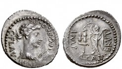 Imperatorial Issues 
 Q. Caepio Brutus and C. Flavius Hemic. Denarius, military mint moving with Brutus in Lycia 43-42, AR 3.65 g. C·FLAV·HEMI[C]·LEG...