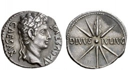 The Roman Empire 
 ”DIVVS IVLIVS” Comet Issues 
 Denarius, Caesaraugusta (?) circa 19-18 BC, AR 3.98 g. CAESAR – AVGVSTVS Oak-wreathed head r. Rev. ...
