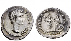 The Roman Empire 
 Armenia Capta Issues 
 L. Cornelius Lentulus. Denarius circa 12 BC, AR 3.76 g. AVGVSTVS Bare head r. Rev. L LENTVLVS FLAMEN / MAR...