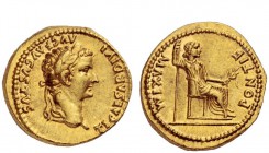 The Roman Empire 
 Tiberius augustus, 14 – 37 
 Aureus, Lugdunum 14-37, AV 7.62 g. TI CAESAR DIVI – AVG F AVGVSTVS Laureate head r. Rev. PONTIF MAXI...