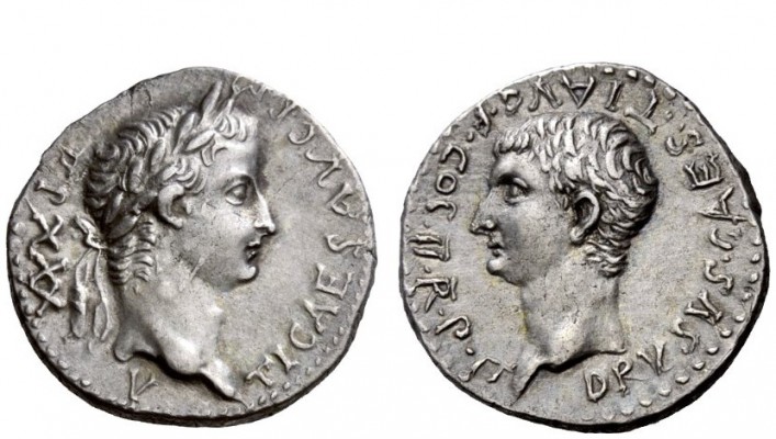 The Roman Empire 
 Tiberius augustus, 14 – 37 
 Drachm, Caesarea Cappadociae 3...