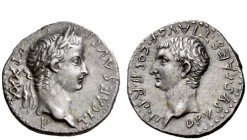 The Roman Empire 
 Tiberius augustus, 14 – 37 
 Drachm, Caesarea Cappadociae 33-34, AR 3.85 g. TI CAES AVG PM – [T]R P XXX – V Laureate head of Tibe...