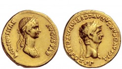 The Roman Empire 
 Claudius, 41 – 54 
 Aureus circa 50-54, AV 7.61 g. TI CLAVD CAESAR AVG GERM PM TRIB·POT P P Laureate head r. Rev. AGRIPPINAE – AV...