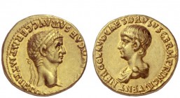 The Roman Empire 
 Claudius, 41 – 54 
 Aureus circa 50-54, AV 7.62 g. [TI CLA]VD CAESAR AVG GERM P M TRIB POT P P Laureate head of Claudius r. Rev. ...