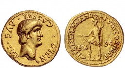 The Roman Empire 
 Nero augustus, 54 – 68 
 Aureus 61-62, AV 7.66 g. NERO·CAESAR·AVG·IMP· Bare head r. Rev. PONTIF MAX TR – P VIII COS IIII P P EX –...