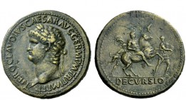 The Roman Empire 
 Nero augustus, 54 – 68 
 Sestertius circa 63, Æ 27.30 g. NERO CLAVDIVS CAESAR AVG GERM P M TR P IMP P P Laureate head l. Rev. DEC...