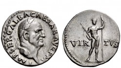The Roman Empire 
 Galba, 68 – 69 
 Denarius July 68-January 69, AR 3.64 g. IMP SER GALBA CAESAR AVG P M Laureate head r. Rev. VIR – TVS Virtus stan...